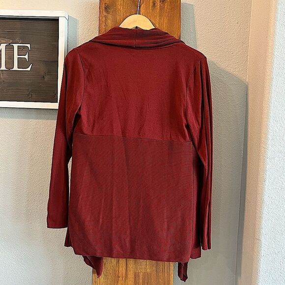 Coldwater Creek Rust Open Front Shawl Collar Cardigan Small - Picture 2 of 7